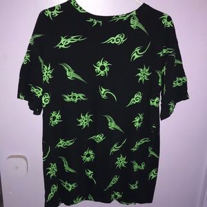 Long oversized t-shirt with design